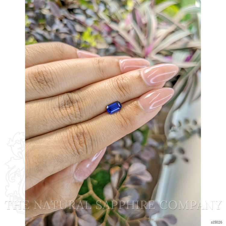 0.91 Ct. Blue Sapphire from Ceylon (Sri Lanka)