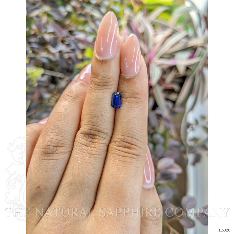 0.91 Ct. Blue Sapphire from Ceylon (Sri Lanka)