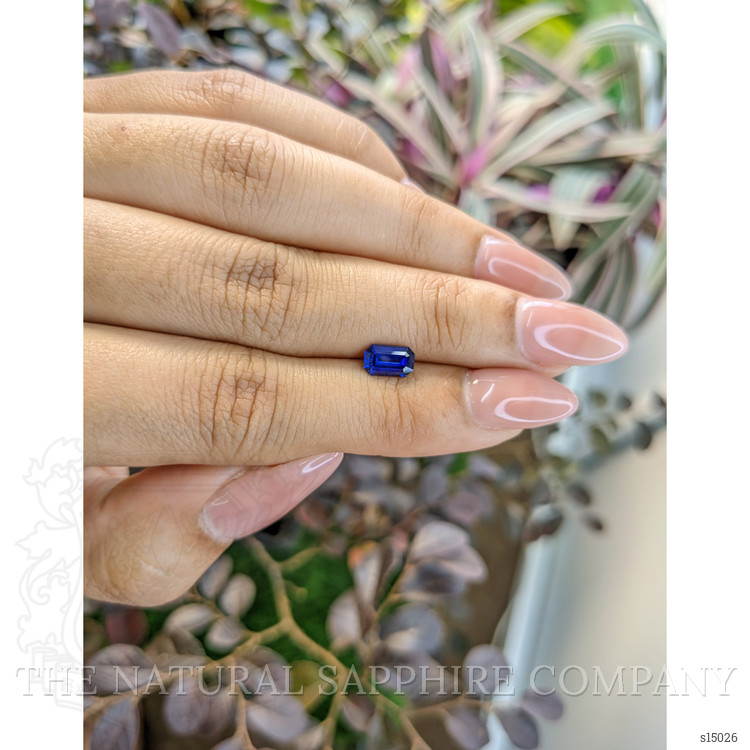 0.91 Ct. Blue Sapphire from Ceylon (Sri Lanka)