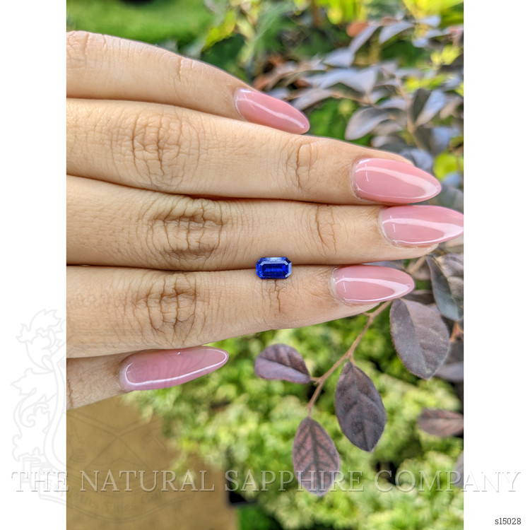 0.95 Ct. Blue Sapphire from Ceylon (Sri Lanka)