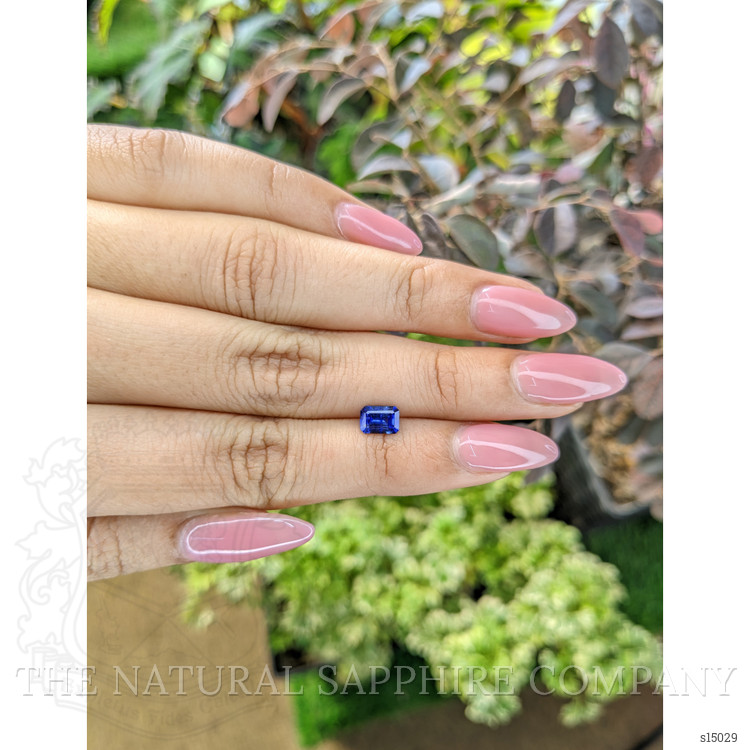 0.91 Ct. Blue Sapphire from Ceylon (Sri Lanka)