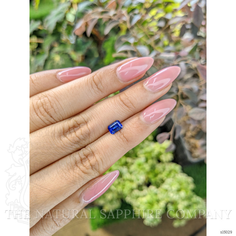0.91 Ct. Blue Sapphire from Ceylon (Sri Lanka)
