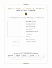 0.83 Ct. Blue Sapphire from Ceylon (Sri Lanka) Scan Report