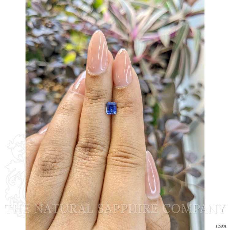 0.83 Ct. Blue Sapphire from Ceylon (Sri Lanka)