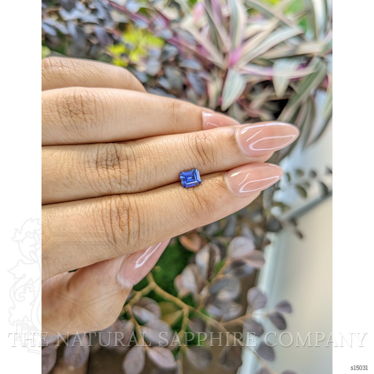 0.83 Ct. Blue Sapphire from Ceylon (Sri Lanka)
