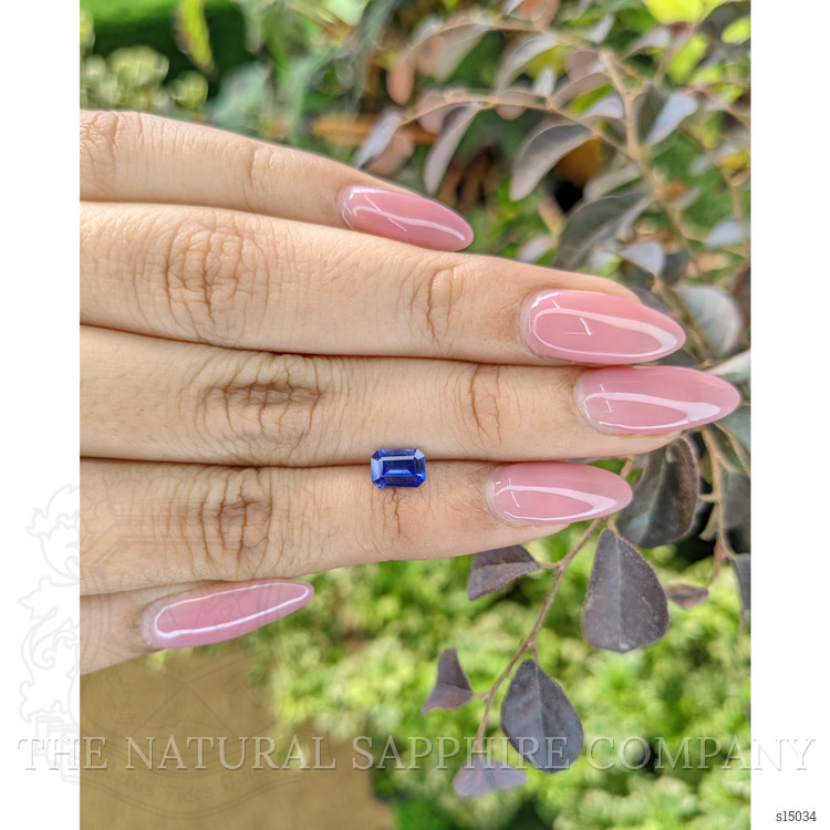 0.85 Ct. Blue Sapphire from Ceylon (Sri Lanka)