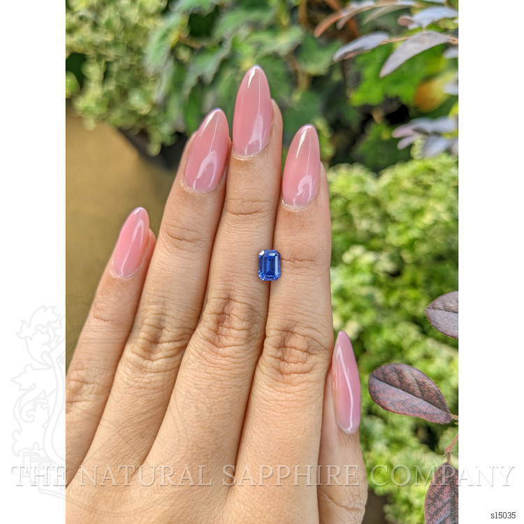 1.10 Ct. Blue Sapphire from Ceylon (Sri Lanka)
