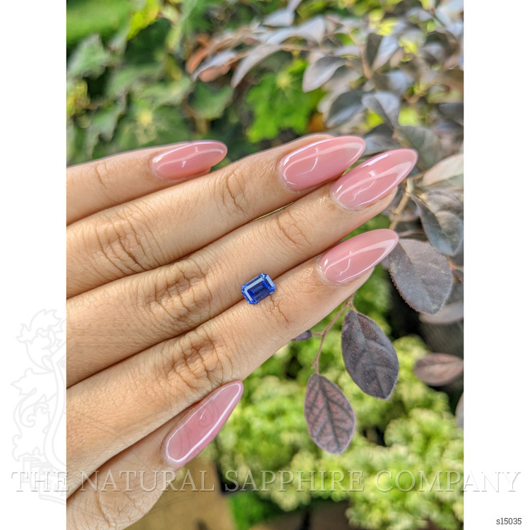 1.10 Ct. Blue Sapphire from Ceylon (Sri Lanka)