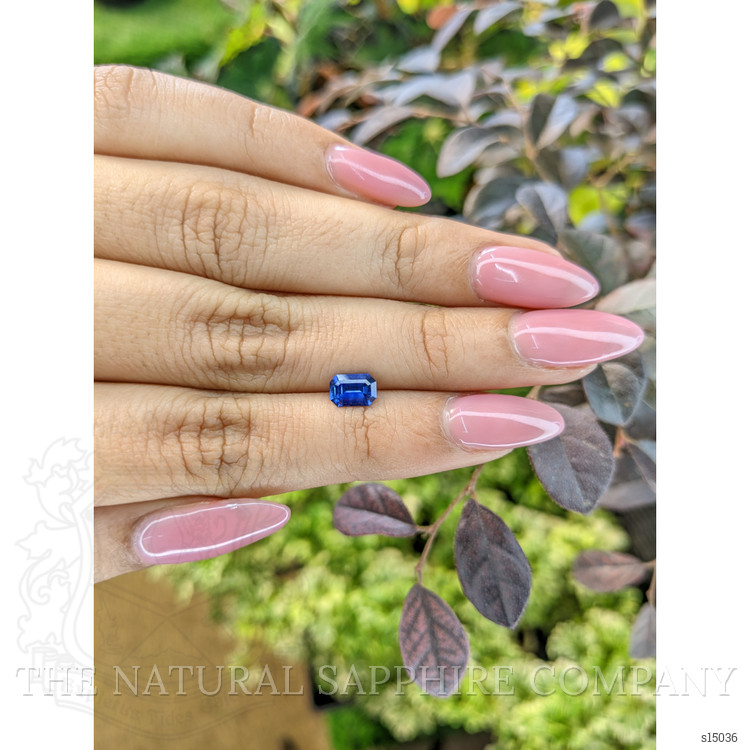 0.82 Ct. Blue Sapphire from Ceylon (Sri Lanka)