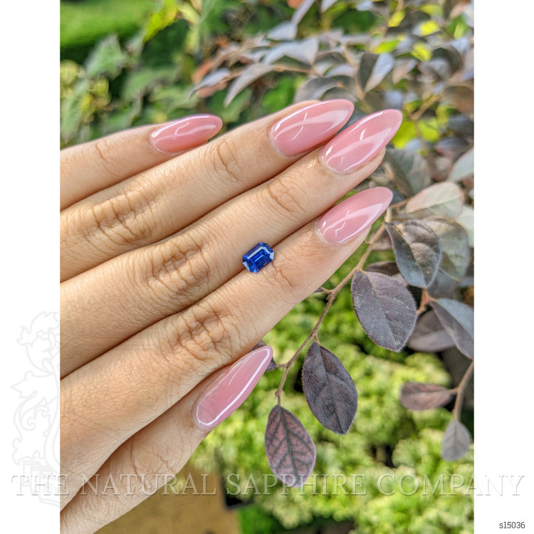 0.82 Ct. Blue Sapphire from Ceylon (Sri Lanka)