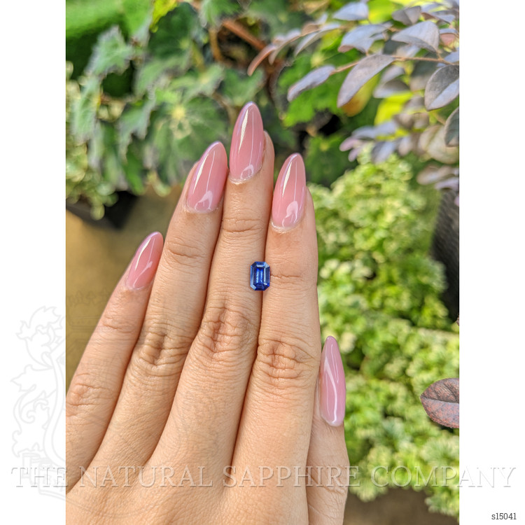 0.82 Ct. Blue Sapphire from Ceylon (Sri Lanka)