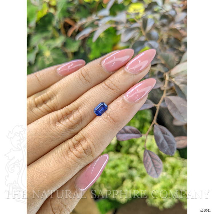 0.82 Ct. Blue Sapphire from Ceylon (Sri Lanka)