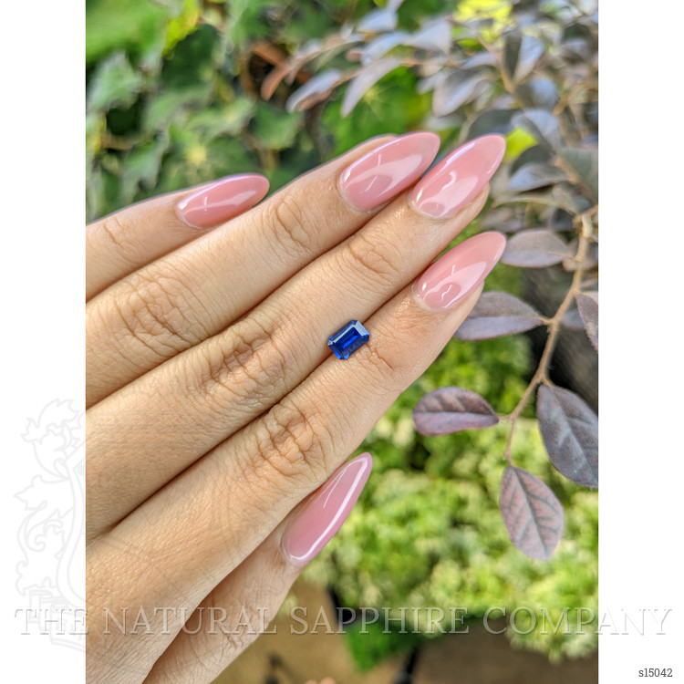 0.86 Ct. Blue Sapphire from Ceylon (Sri Lanka)