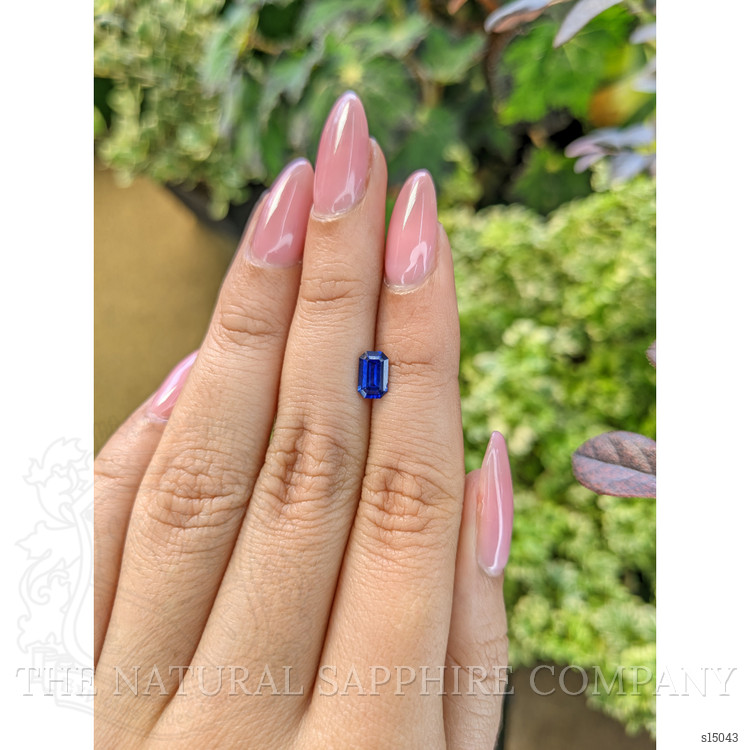 0.84 Ct. Blue Sapphire from Ceylon (Sri Lanka)