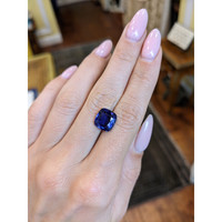 5.02 Ct. Blue Sapphire from Ceylon (Sri Lanka) Life Style