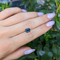 1.60 Ct. Greenish Blue Sapphire from Africa Life Style