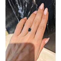 1.60 Ct. Greenish Blue Sapphire from Africa Life Style