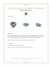 0.98 Ct. Green Sapphire from Africa Appraisal