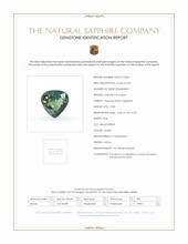0.98 Ct. Green Sapphire from Africa Scan Report