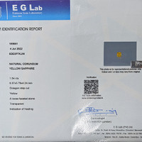 1.54 Ct. Sapphire from Ceylon (Sri Lanka) Scan Report