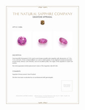 2.05 Ct. Sapphire from Ceylon (Sri Lanka) Appraisal