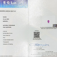 2.04 Ct. Pink Sapphire from Ceylon (Sri Lanka) Scan Report