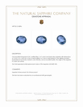 5.57 Ct. Blue Sapphire from Ceylon (Sri Lanka) Appraisal