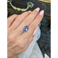 5.57 Ct. Blue Sapphire from Ceylon (Sri Lanka) Life Style