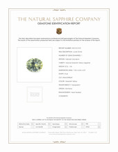 1.56 Ct. Greenish Yellow Sapphire from Montana Scan Report