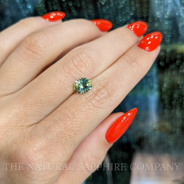 1.56 Ct. Greenish Yellow Sapphire from Montana