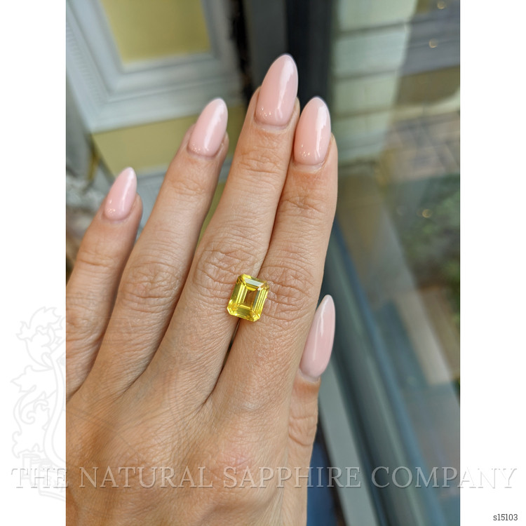 4.01 Ct. Yellow Sapphire from Ceylon (Sri Lanka)