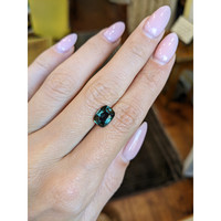 3.05 Ct. Bluish Green Sapphire from Ceylon (Sri Lanka) Life Style