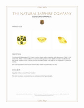 3.31 Ct. Yellow Sapphire from Ceylon (Sri Lanka) Appraisal