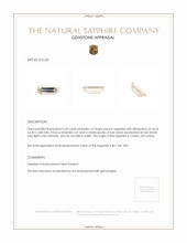 4.39 Ct. Peach Sapphire from Ceylon (Sri Lanka) Appraisal