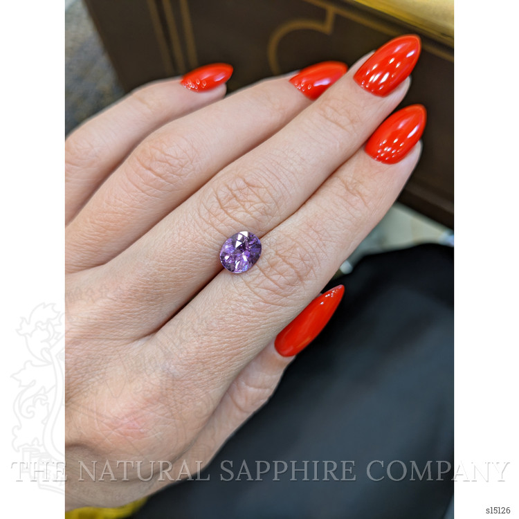 1.83 Ct. Purple Sapphire from Ceylon (Sri Lanka)