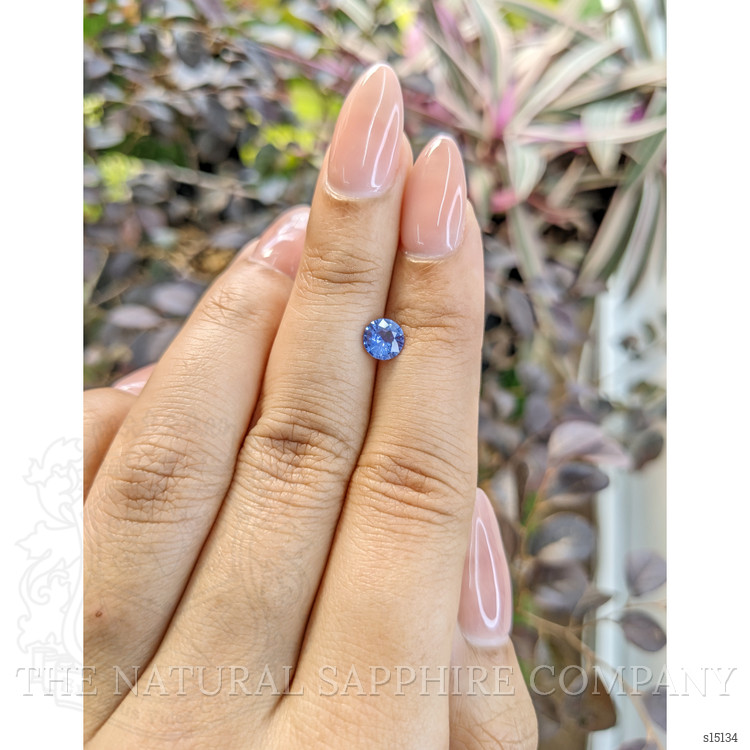 0.76 Ct. Blue Sapphire from Ceylon (Sri Lanka)