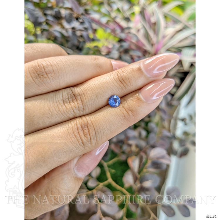 0.76 Ct. Blue Sapphire from Ceylon (Sri Lanka)