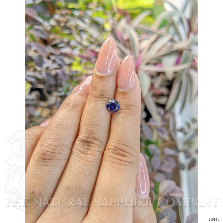 1.27 Ct. Purplish Blue Sapphire from Ceylon (Sri Lanka)