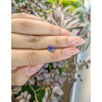 1.30 Ct. Violet Sapphire from Ceylon (Sri Lanka) Life Style