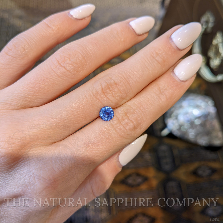 0.95 Ct. Blue Sapphire from Ceylon (Sri Lanka)