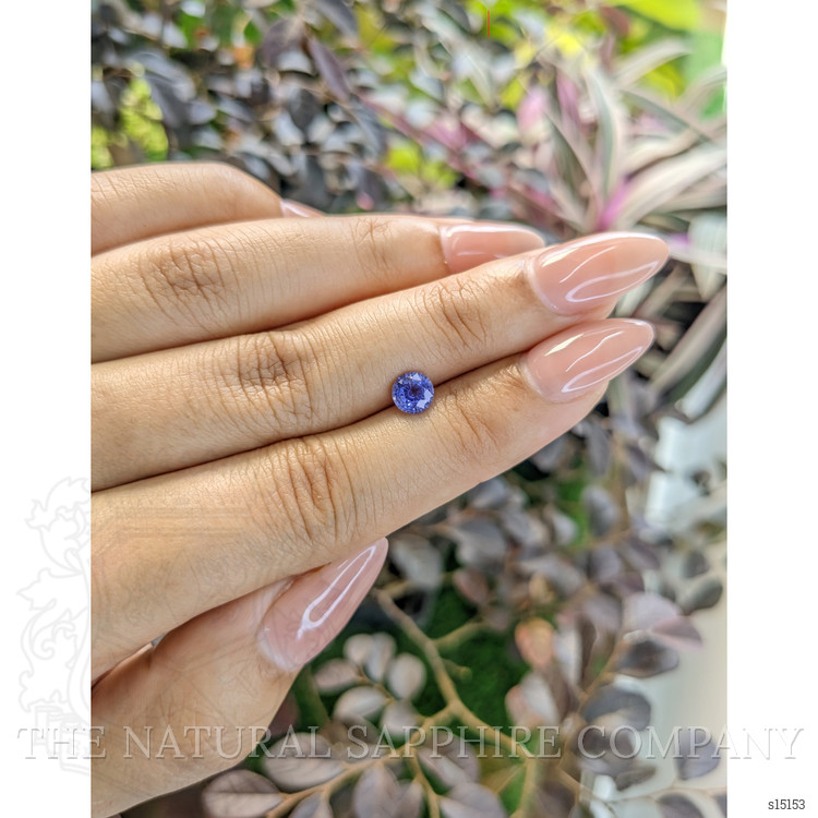 0.84 Ct. Blue Sapphire from Ceylon (Sri Lanka)