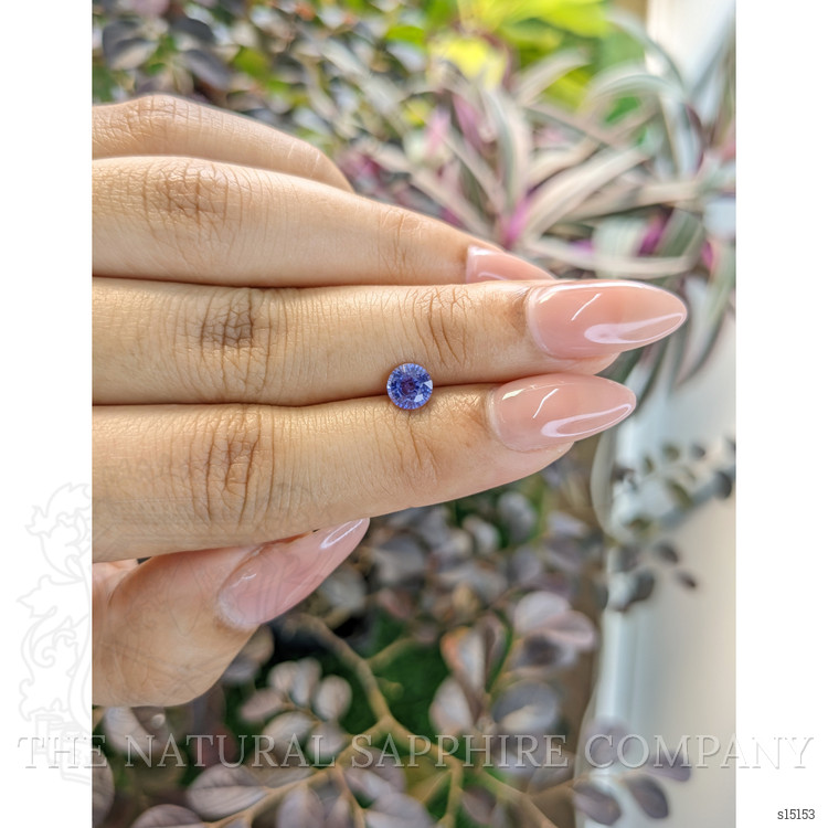 0.84 Ct. Blue Sapphire from Ceylon (Sri Lanka)