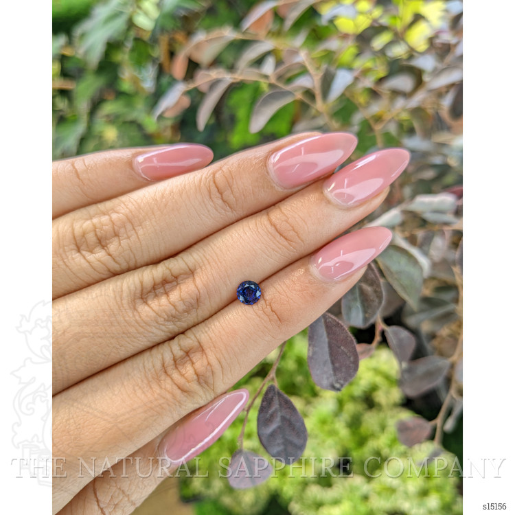 0.57 Ct. Blue Sapphire from Ceylon (Sri Lanka)