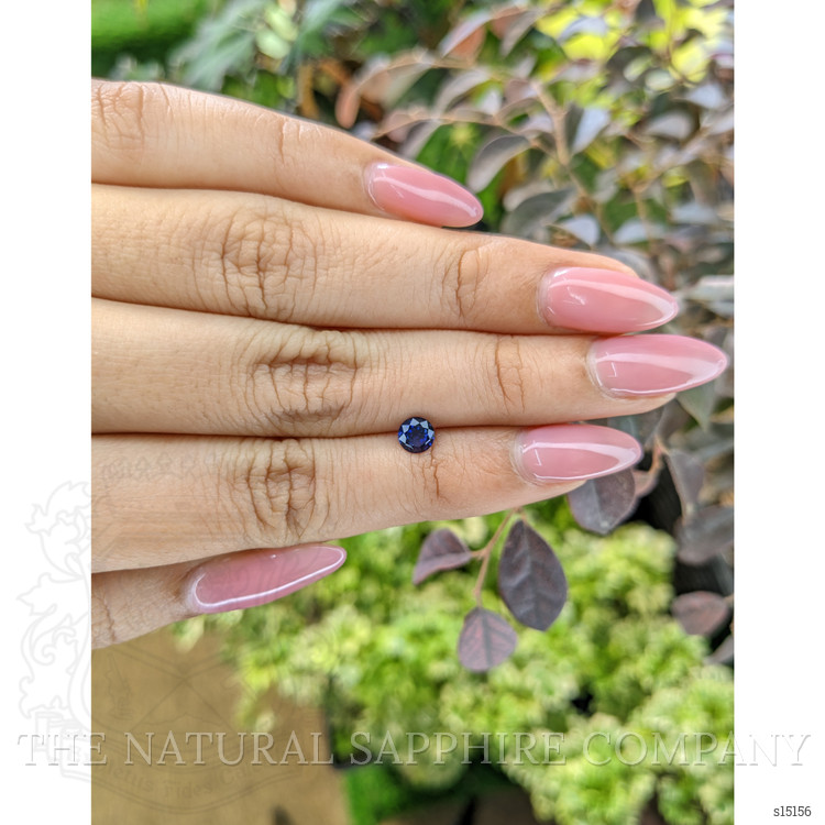0.57 Ct. Blue Sapphire from Ceylon (Sri Lanka)
