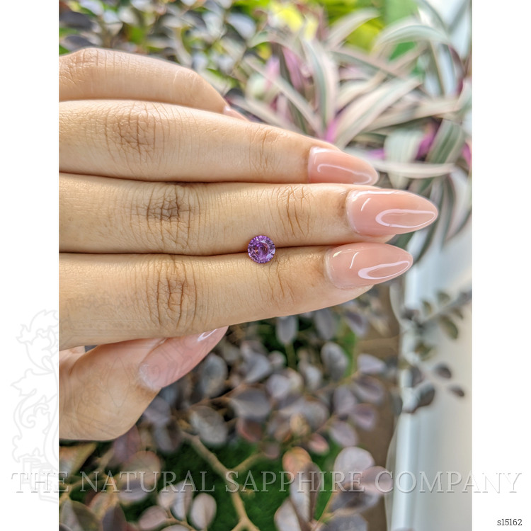 0.73 Ct. Pinkish Purple Sapphire from Ceylon (Sri Lanka)