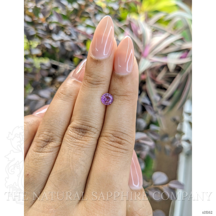 0.73 Ct. Pinkish Purple Sapphire from Ceylon (Sri Lanka)