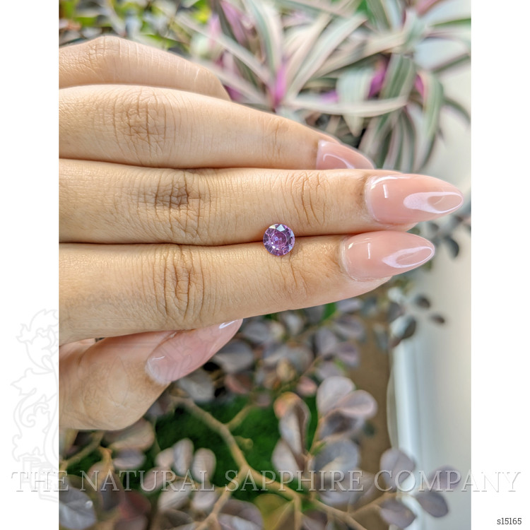 0.87 Ct. Pinkish Purple Sapphire from Ceylon (Sri Lanka)