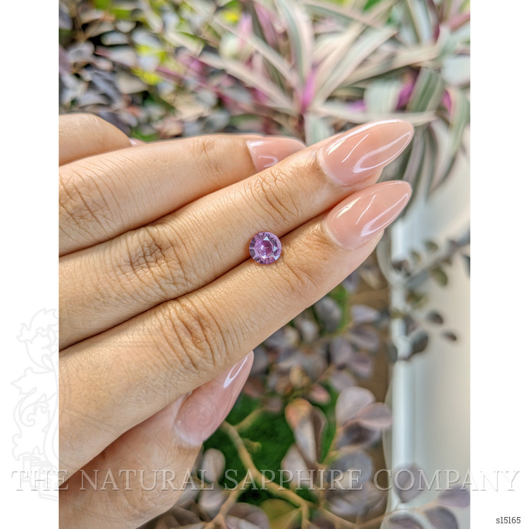 0.87 Ct. Pinkish Purple Sapphire from Ceylon (Sri Lanka)