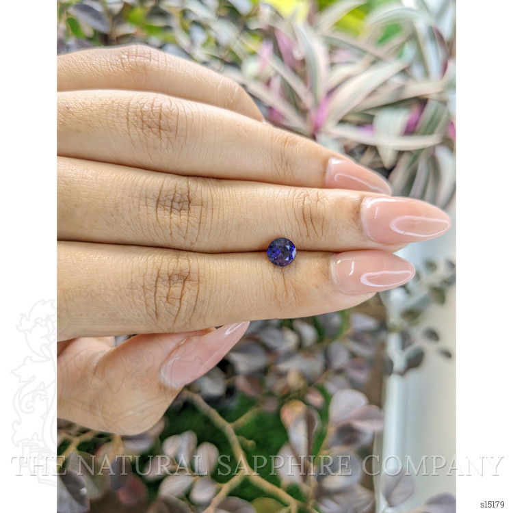 0.99 Ct. Bluish Purple Sapphire from Ceylon (Sri Lanka)