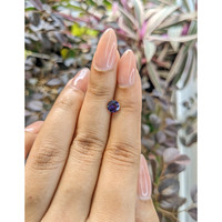 0.99 Ct. Bluish Purple Sapphire from Ceylon (Sri Lanka) Life Style